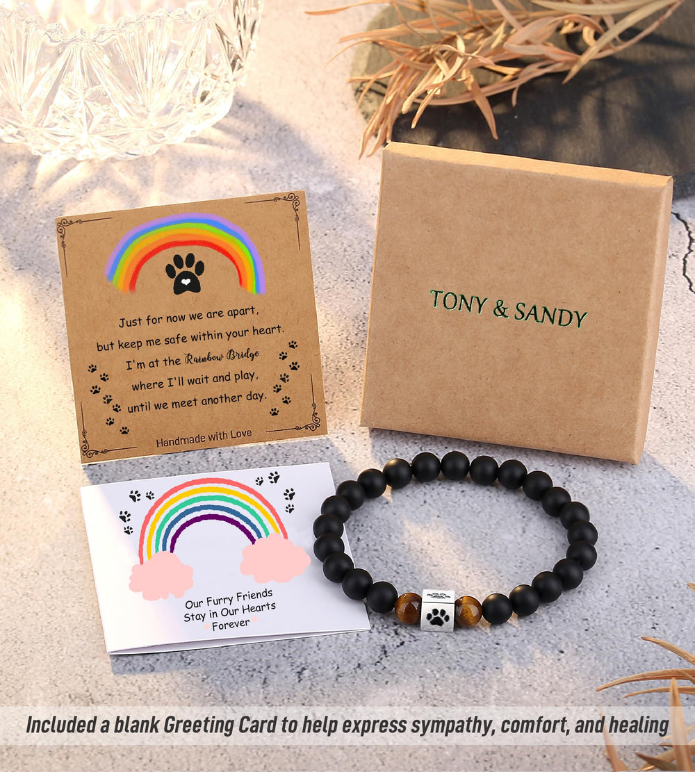TONY & SANDY detalle de cristales; pulsera elegante para conmemorar.