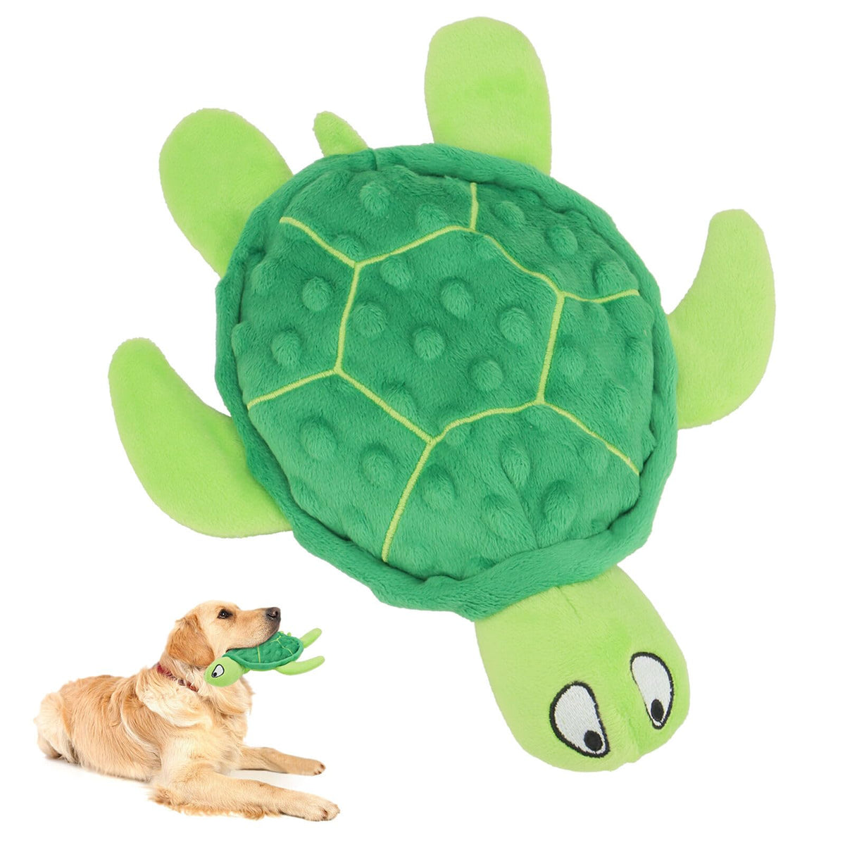 TONYFY tortuga marina peluche sonoro, ideal para juegos interactivos en perros pequeños