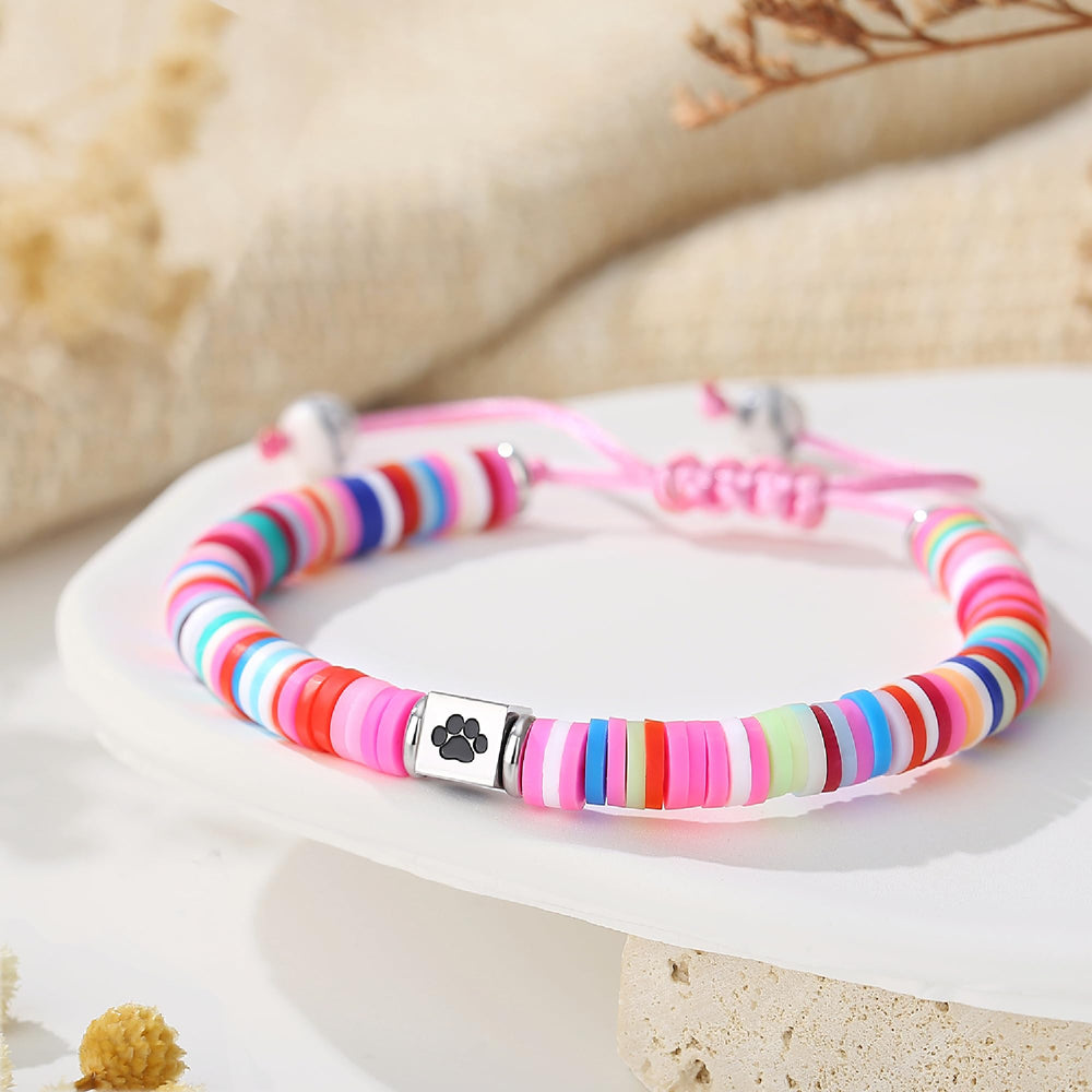 TONY Y SANDY Pulsera Memorial Gato Huellas: homenaje suave para recordar momentos.