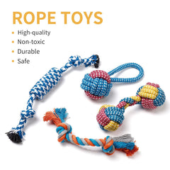 Toozey juego de cuerda duradero para mordidas suaves y juego activo.