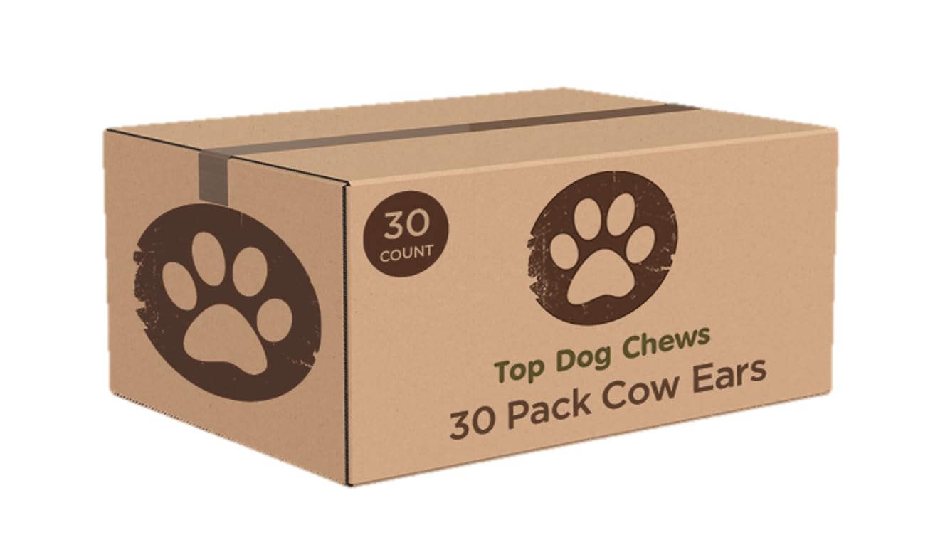 Top Dog Chews orejas de vaca gruesas para masticación prolongada