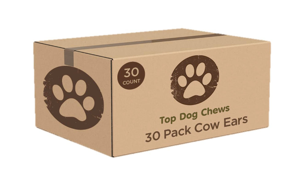Top Dog Chews orejas de vaca gruesas para masticación prolongada