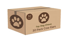 Top Dog Chews orejas de vaca gruesas para masticación prolongada