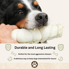 Top Dog Chews rollos de mejilla de res 3 pulgadas, ingredientes naturales y puros