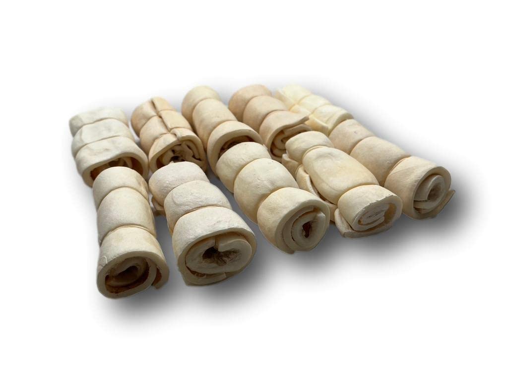 Top Dog Chews rollos de mejilla de res 3 pulgadas, inspección a mano en EE. UU.