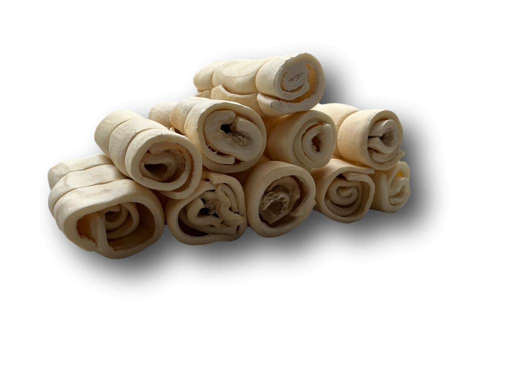 Top Dog Chews rollos de mejilla de res 3 pulgadas, textura que se suaviza con la masticación
