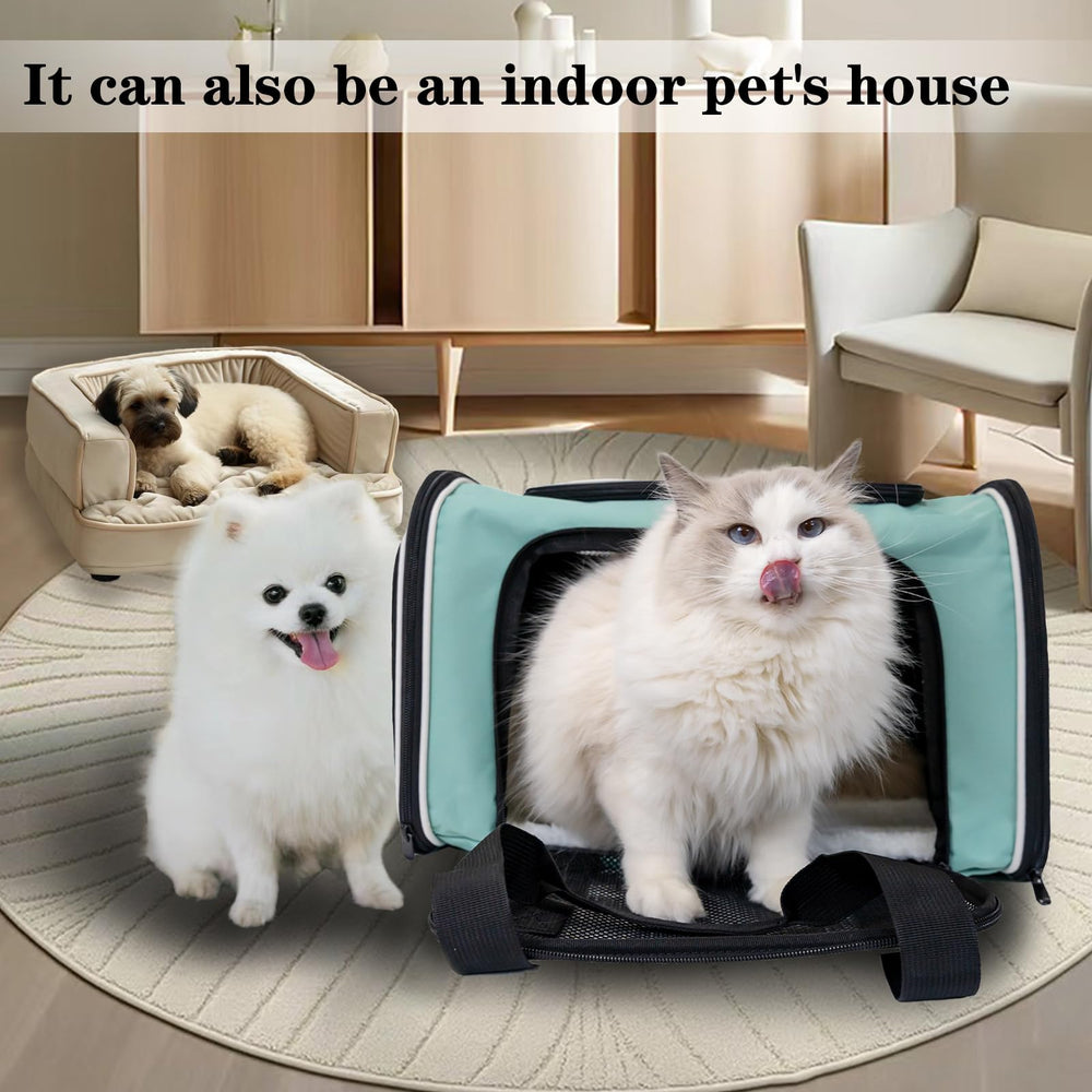 Top Tasta porta-mascotas ventanillas de red para gatos-perros, visión clara