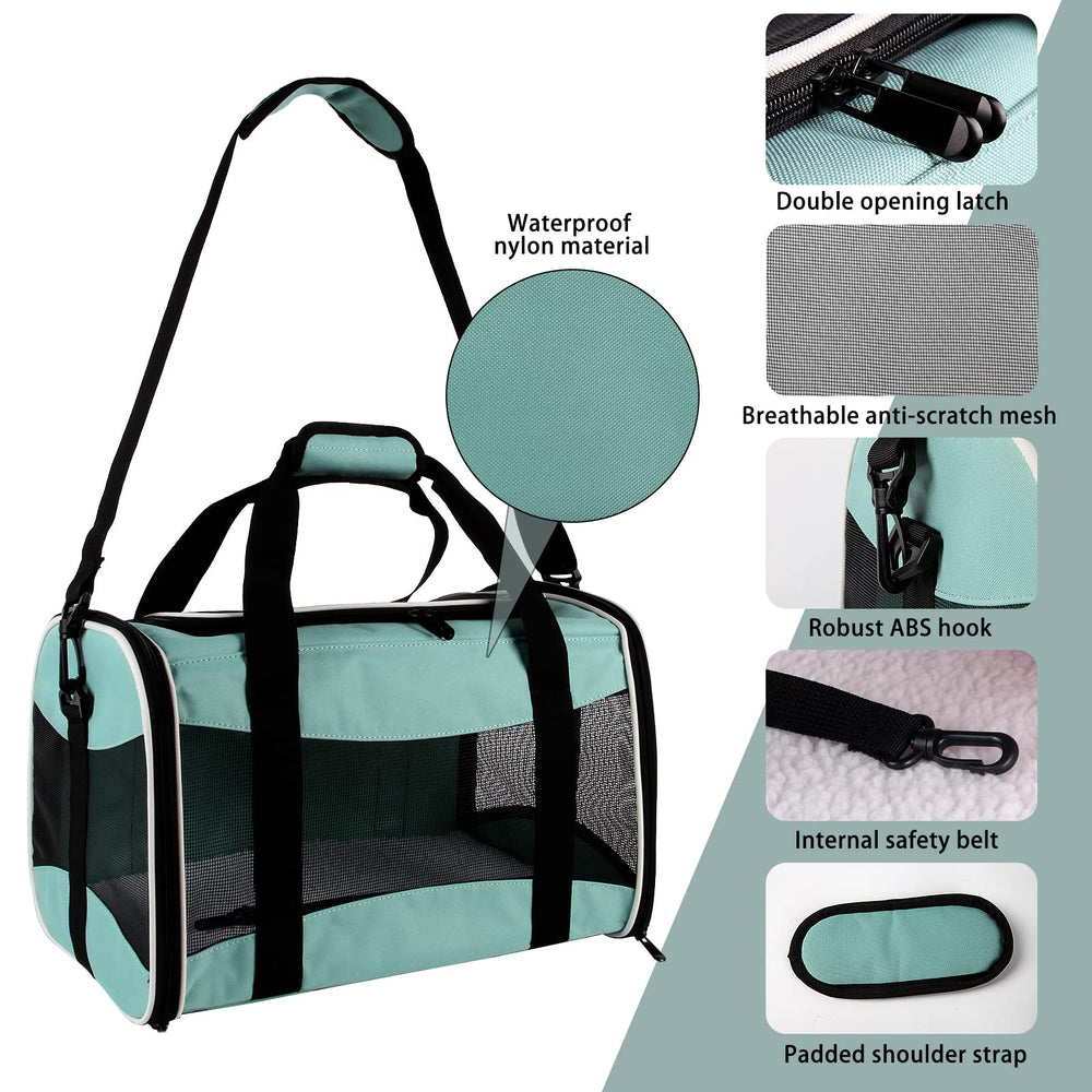 Top Tasta transportín con cama de peluche desmontable para mascota.