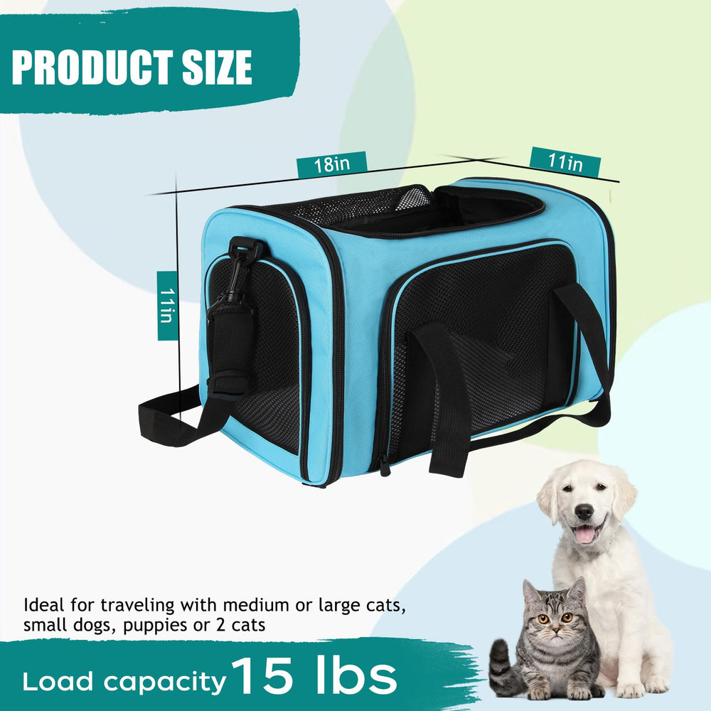 Top Tasta transportín con ventanas cuatro lados transpirables para buena ventilación.