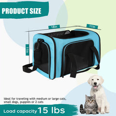 Top Tasta transportín con ventanas cuatro lados transpirables para buena ventilación.