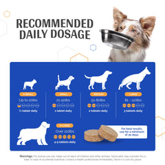 TopDog Health GlycanAid: perro activo con articulaciones saludables.