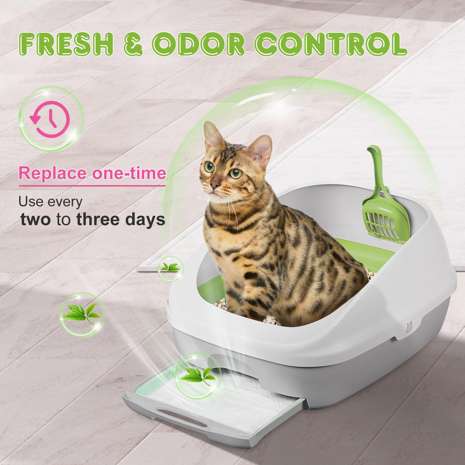 Almohadilla Topfeel para gato, almohadilla-gato-control-olor, aroma más fresco.