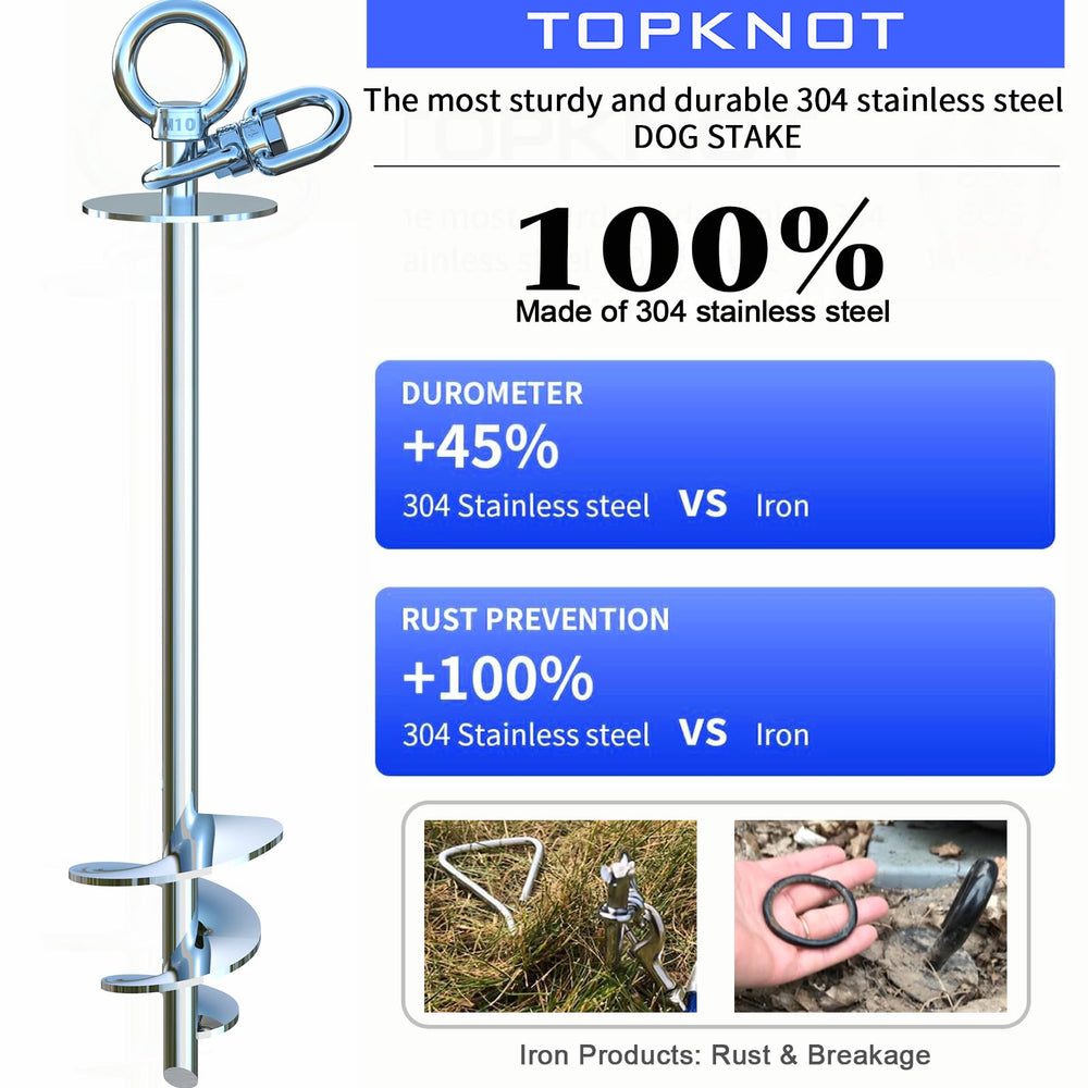 Cables TOPKNOT de veinte pies para perros grandes.