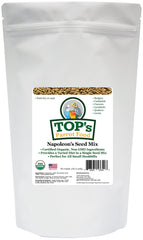 TOP's Napoleon's Seed Mix, bolsa de 5 lb, alimento natural para loros pequeños.