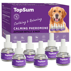 TopSum difusor calmante para perros en tono púrpura para crear ambiente sereno