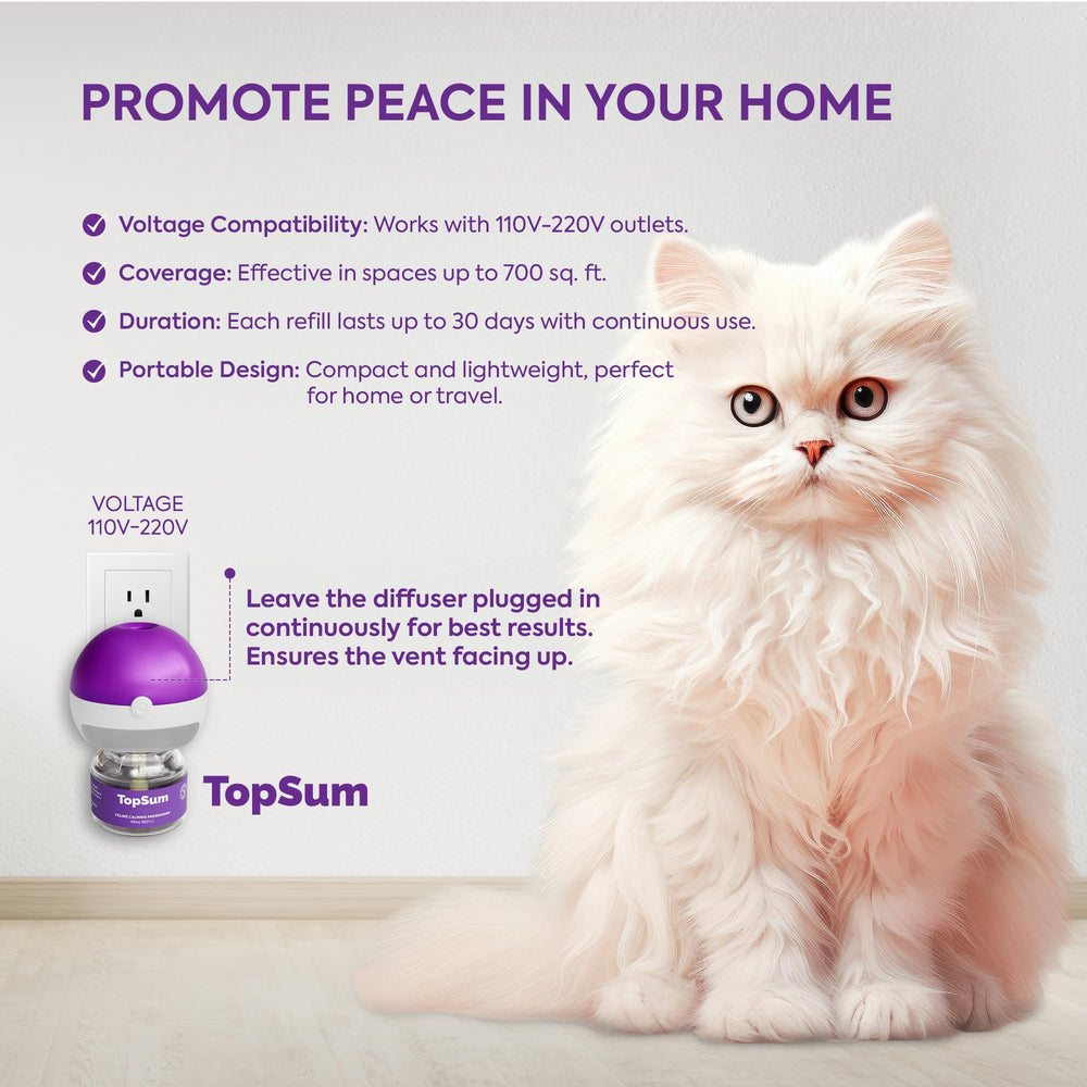 TopSum difusor de feromonas gatos uso diario para convivencia familiar