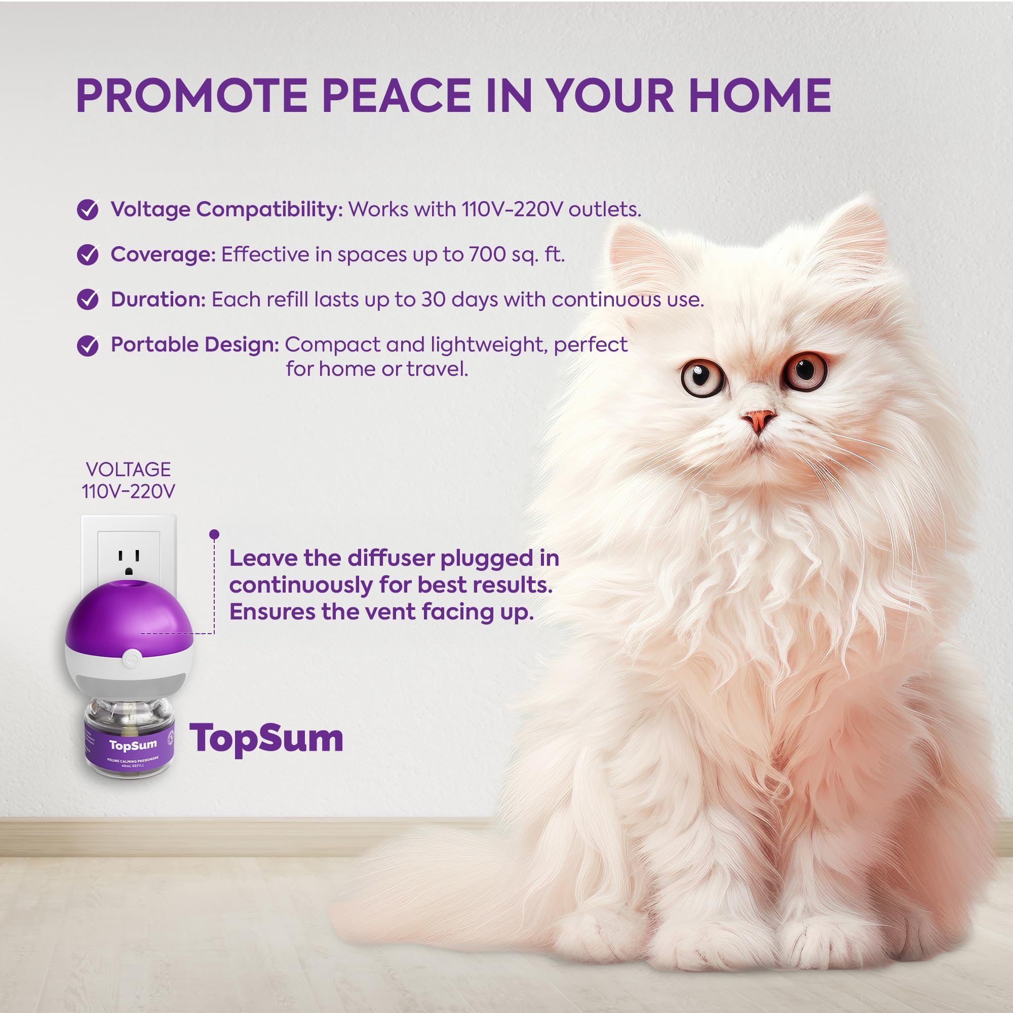Fórmula sin olor de TopSum, ideal para hogares sensibles al aroma.