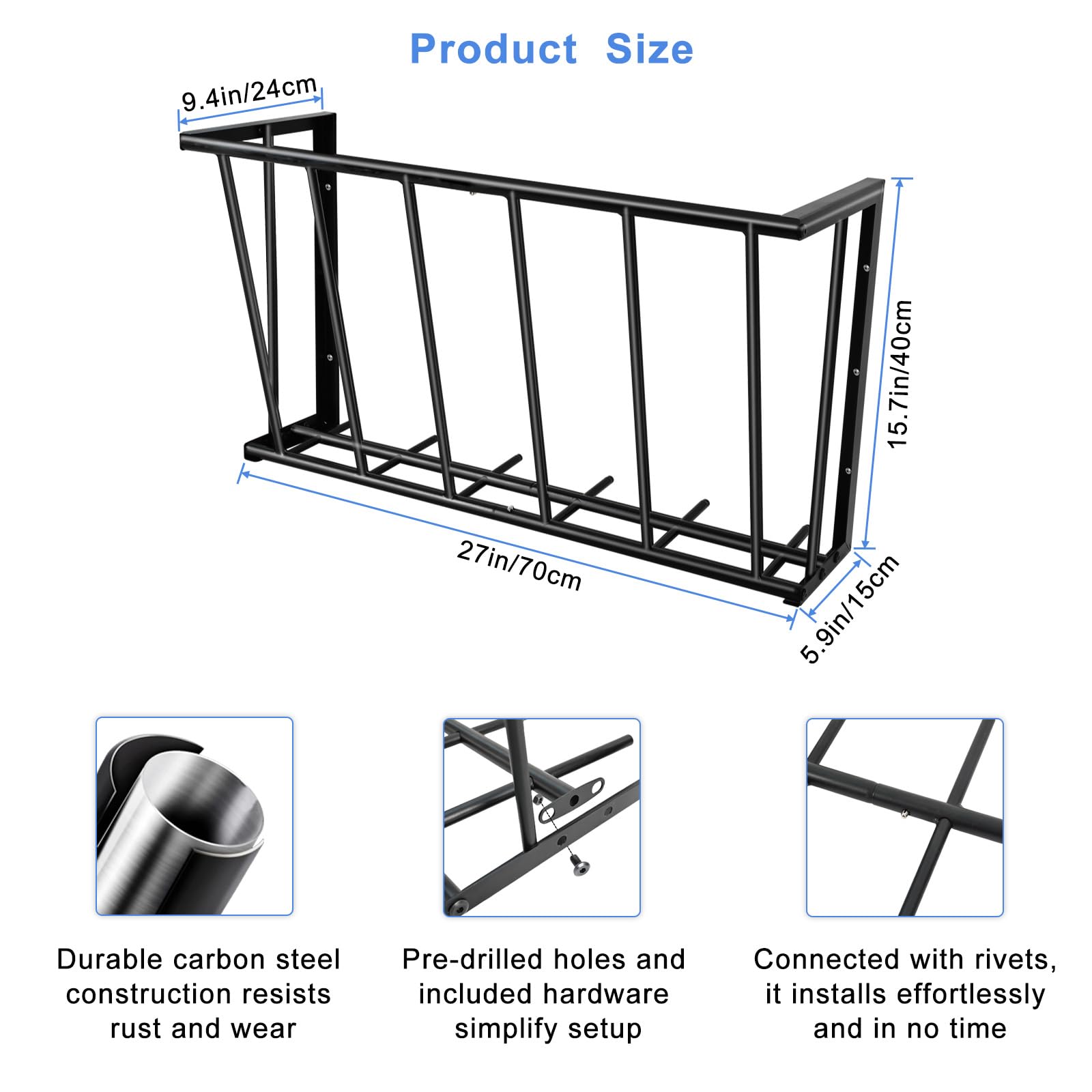 Topyznsup Hay Rack de 16 galones para alimentación continua sin recargas.