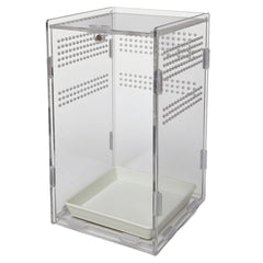 TOTZLIAN terrario para arañas: caja compacta de 4,7x4,7 pulgadas para mascotas arbóreas.
