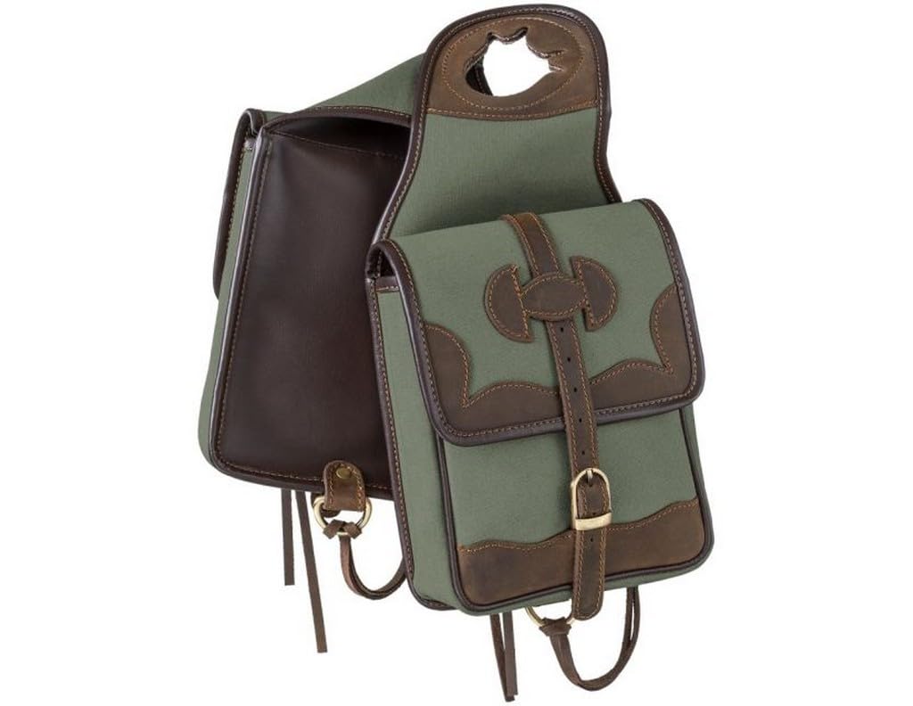 Tough 1 bolsa de cuerno en lona y cuero, ideal para guardar accesorios al aire libre