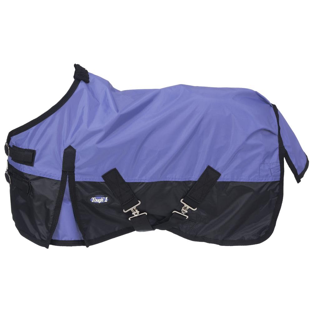 Manta Tough1 Mini 420D impermeable morada para caballos, protección ligera durante entrenamientos