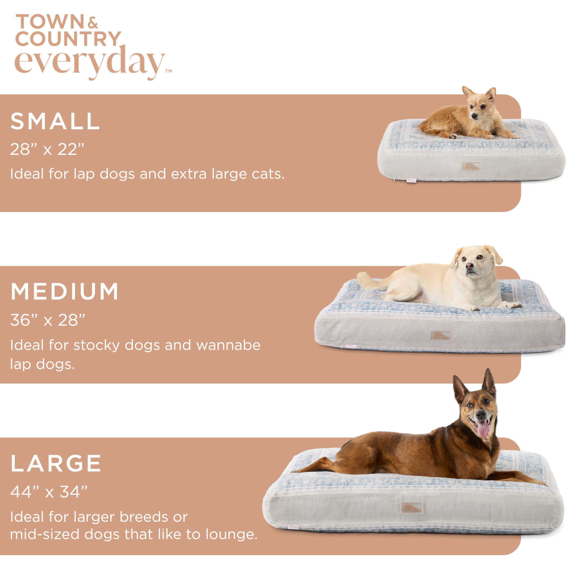 Materiales duraderos de Town & Country Everyday en CuddleTown.