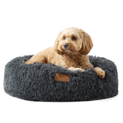 Town & Country Luxe CuddleTown cama donut para mascotas, suave y cómoda.