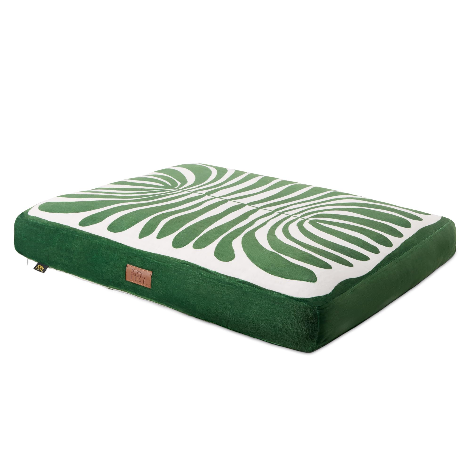Town & Country Luxe CuddleTown Matisse, almohadón de piso reversible para comodidad diaria.