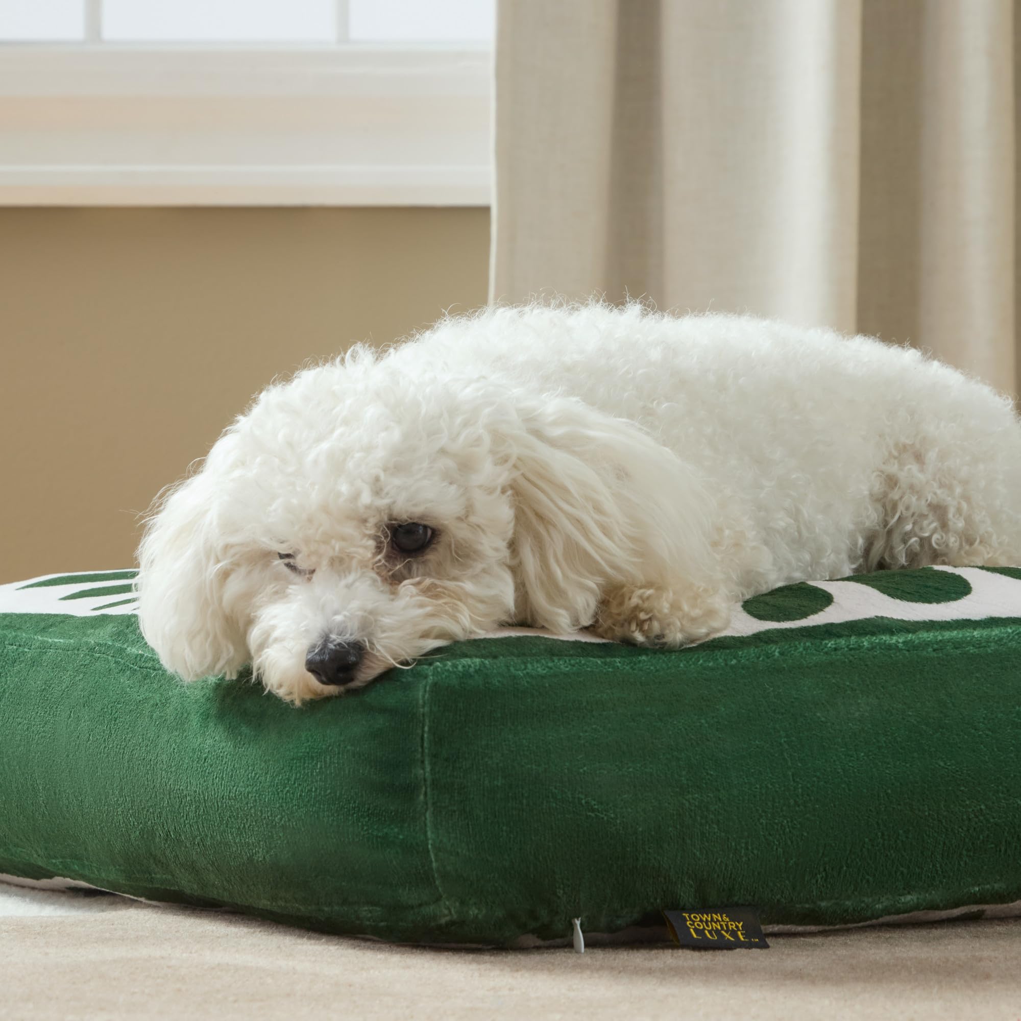Town & Country Luxe CuddleTown Matisse, textura velour suave para descanso reconfortante.