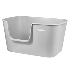 TownTime caja litter extra grande con bordes altos para varios gatos
