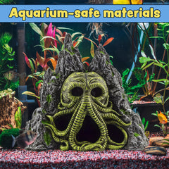 Toy Vault Caverna-resina para acuario, crea refugio visual para peces.