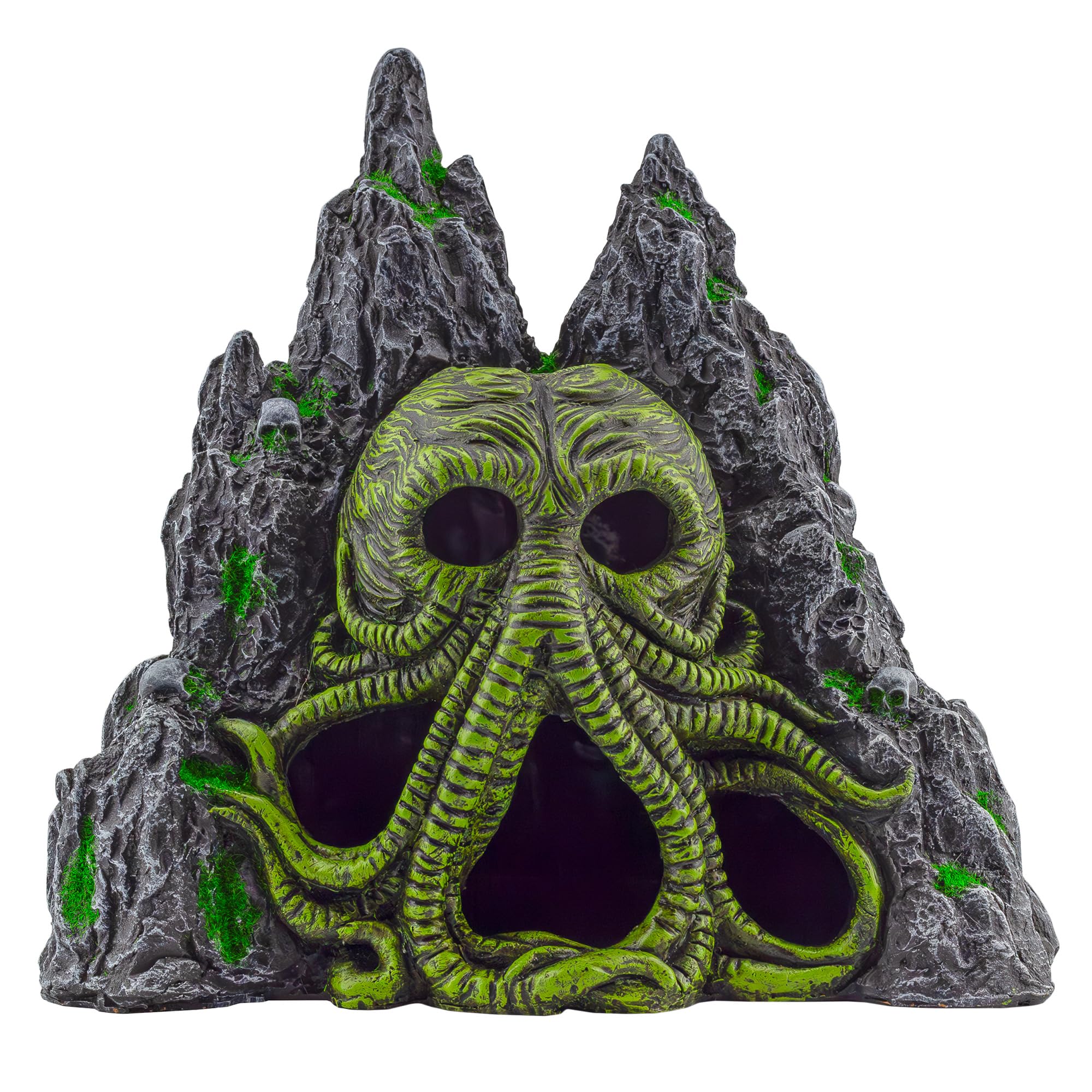 Toy Vault Cthulhu-monstruo para acuario, refugio decorativo Lovecraft para pecera.