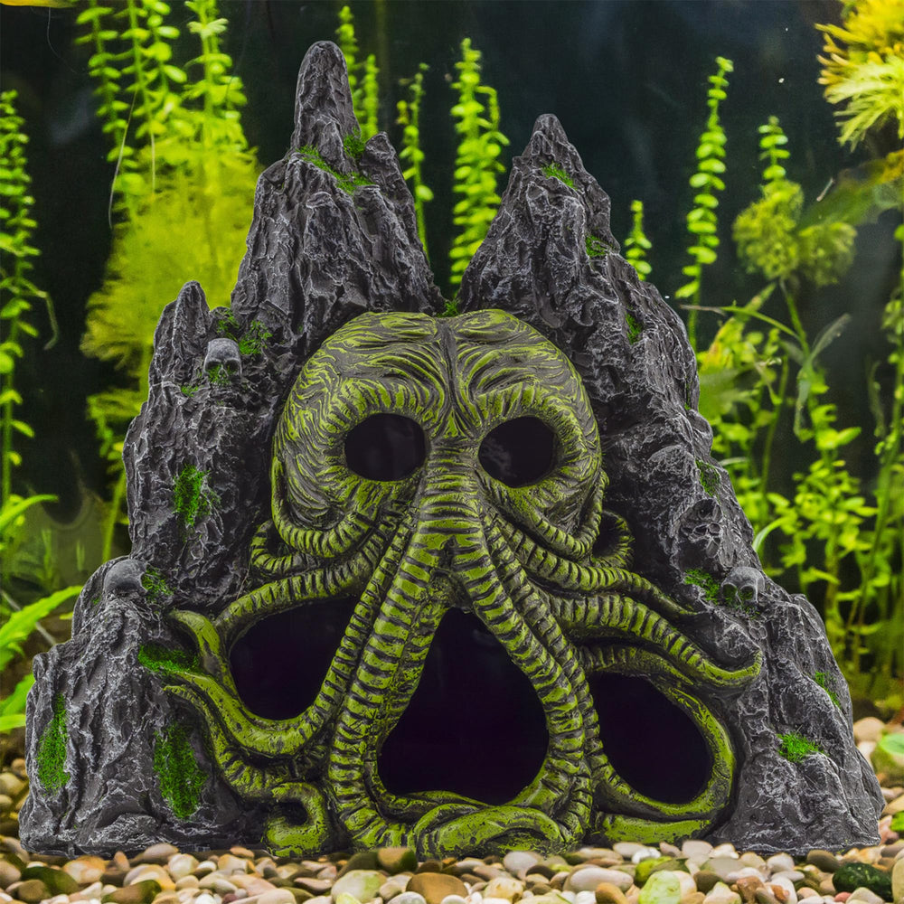 Toy Vault Tentaculos-escultura para pecera, añade misterio y color al acuario.