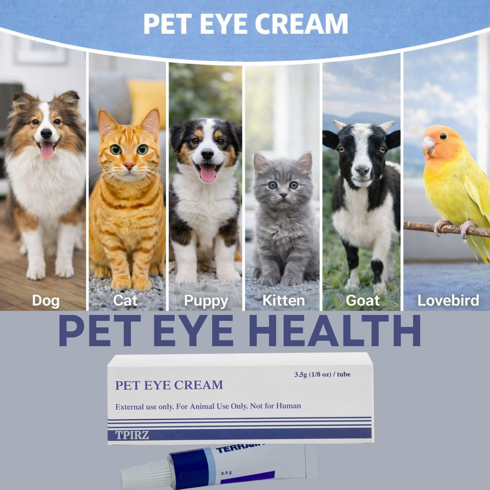 TPIRZ crema ojos mascotas caja cosmetica, diseño práctico.