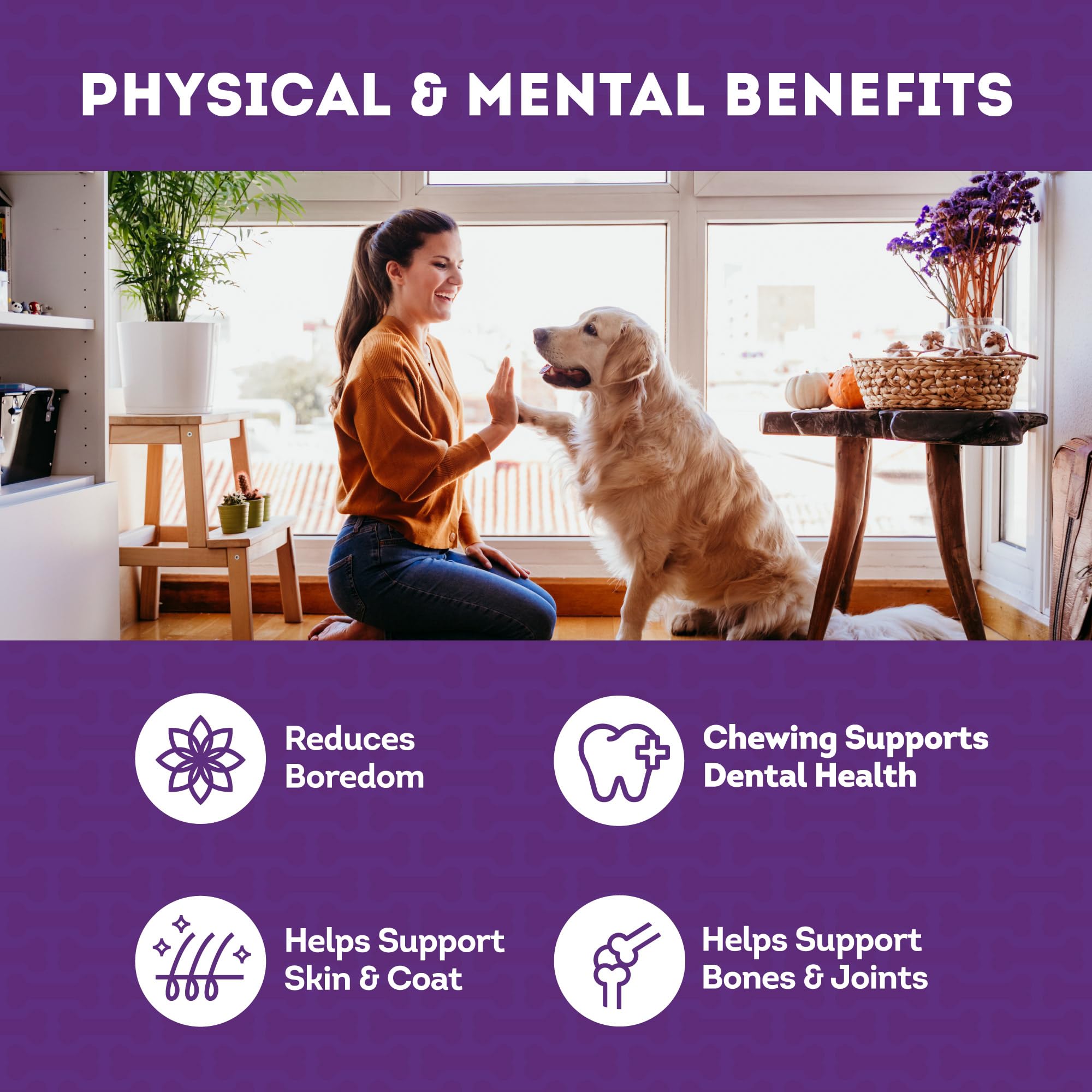 Treatly Collagen Chips aptos para perros de todas las tallas.