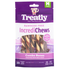 Treatly IncrediChews palito pato, ideal para razas pequeñas y sabor intenso.