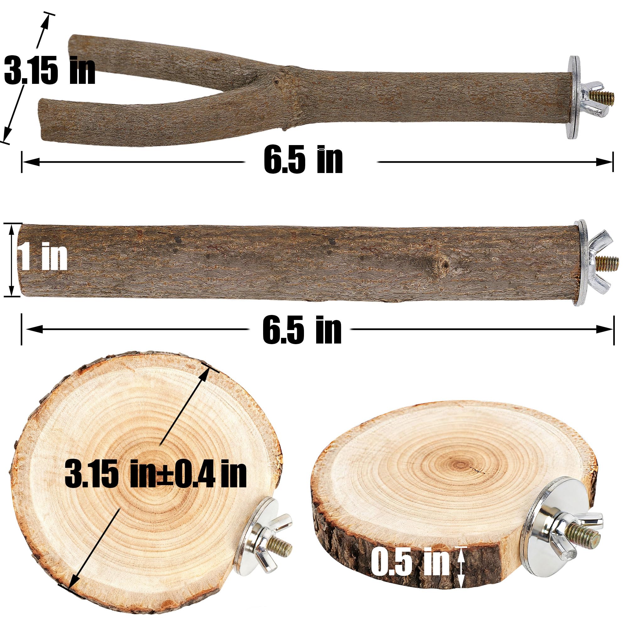 Treewoll percha ramificada para aves, fomenta exploración y destreza