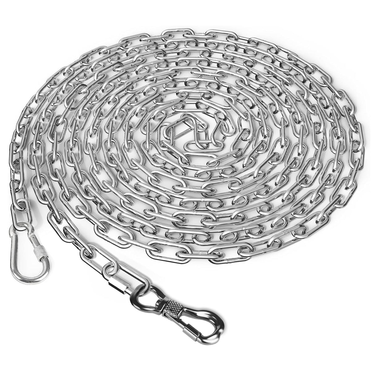 Tresbro cadena para perros exterior 15 pies, libertad segura en patios y parques.