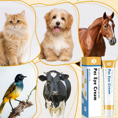 Aplicación fácil con Trihood crema y hisopos para ojos de mascotas