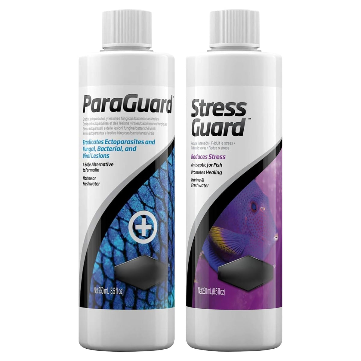 Trinity Treats Paraguard 250ml, botella, equilibrio del acuario para peces y plantas.