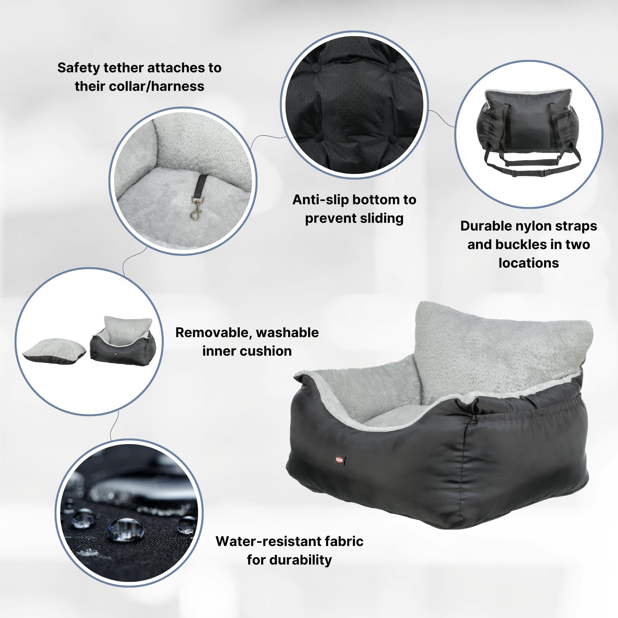 TRIXIE Convertible Lite: bolsillo lateral para snacks y accesorios del perro