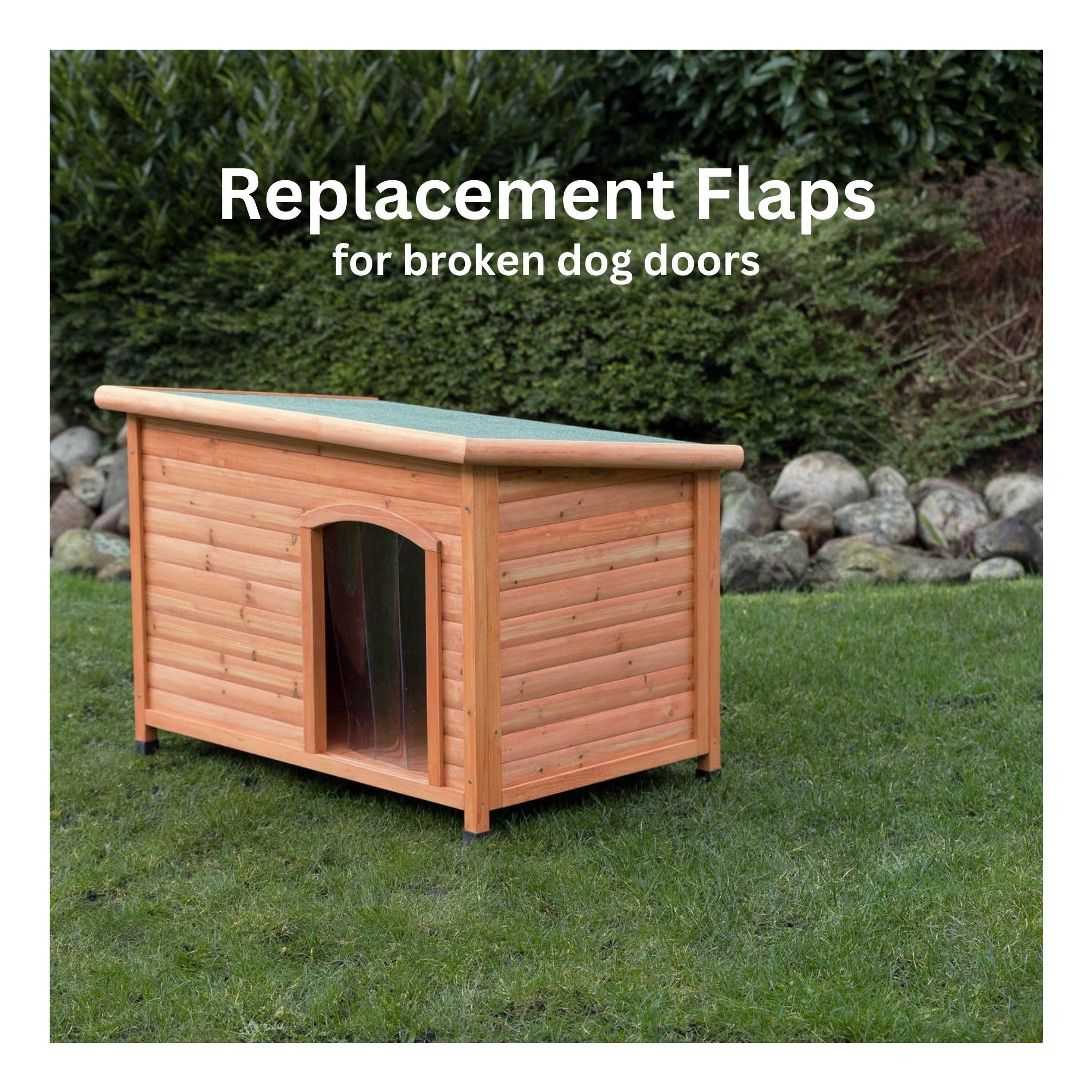 La puerta TRIXIE es compatible con casas de madera para perros