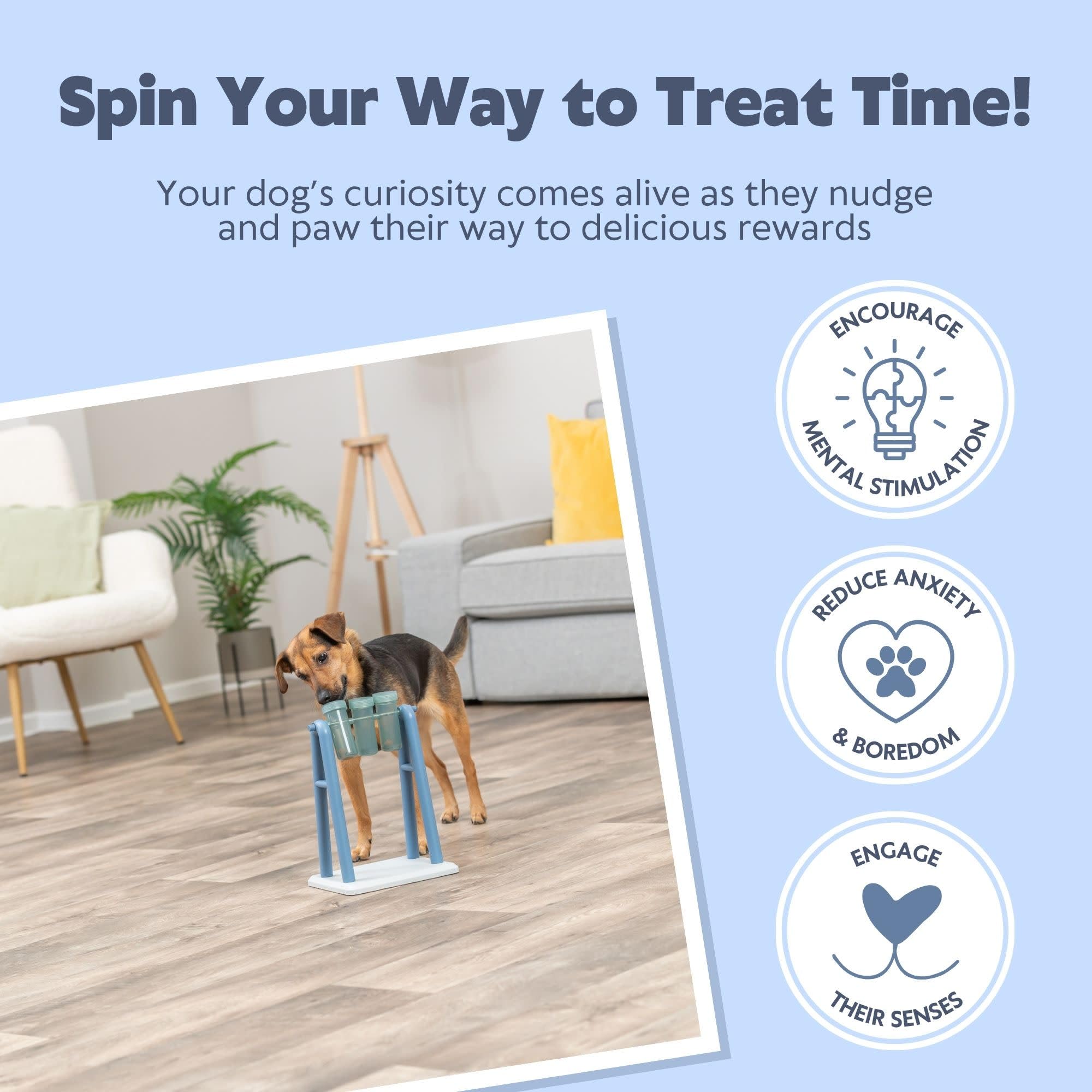 TRIXIE Turn Around: tapas-patrones para aumentar la dificultad y la exploración