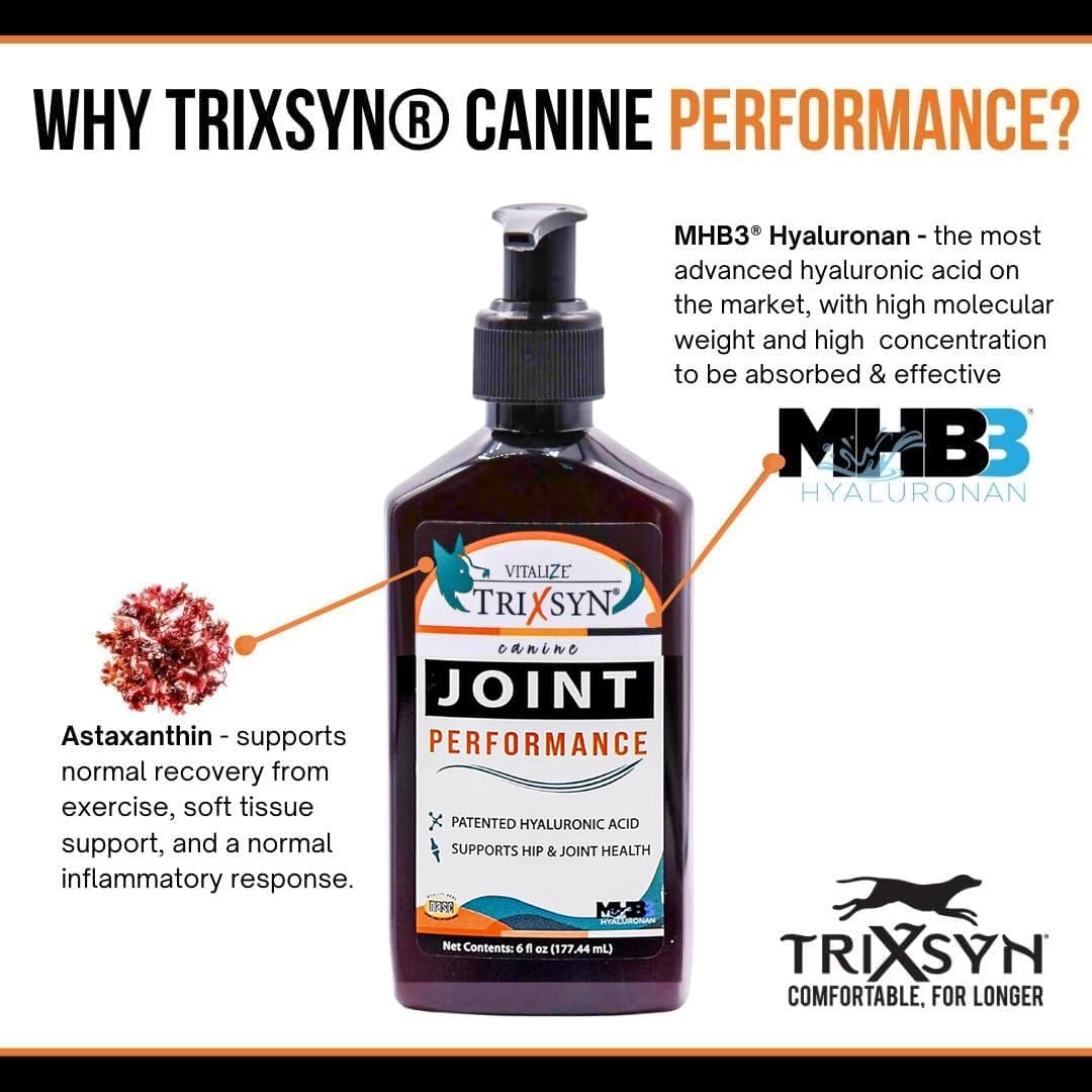 TRIXSYN Canine Performance: opción natural para apoyar la salud articular sin fármacos.