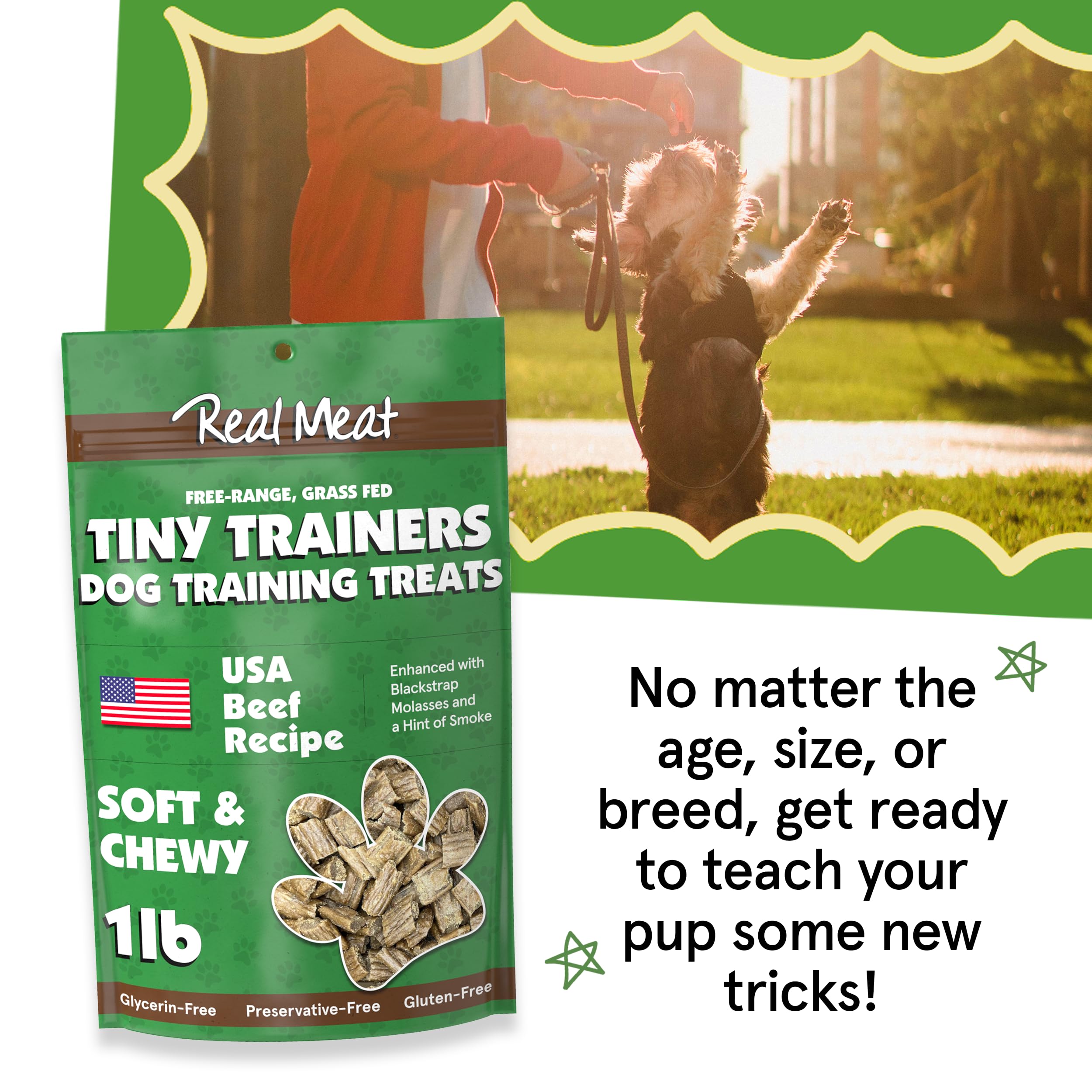 TRMC Mordiscos Real Meat para entrenamiento: premios compactos para perros de todas las edades.