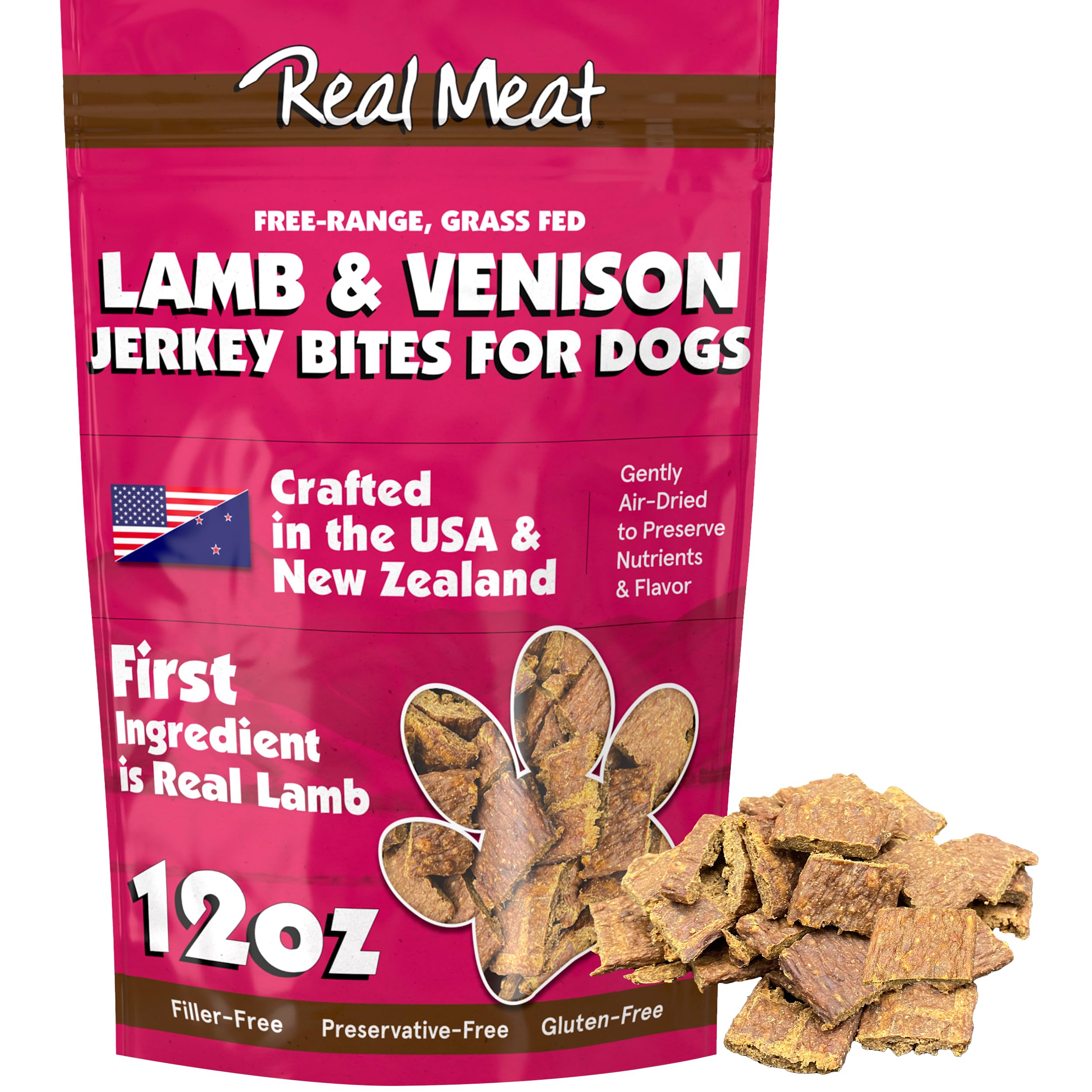 TRMC Premios de carne real para perros en empaque 12oz, ideal para entrenamiento.