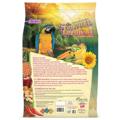 Tropical Carnival, ingredientes de frutas y nueces para una dieta variada