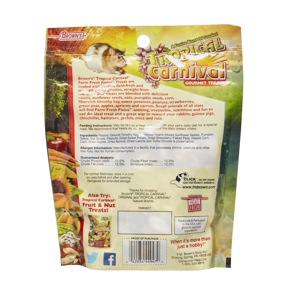 Tropical Carnival Preparaciones Frescas para cobaya, ensalada sabrosa y nutritiva.