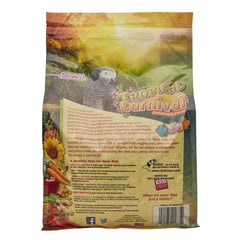 Tropical Carnival Small Hookbill Food en-plato, presentación apetecible para comer cada día.