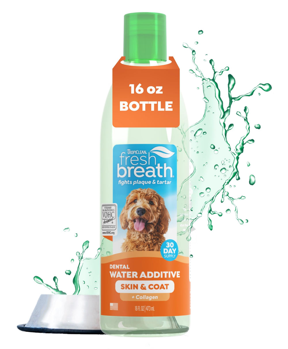 TropiClean aliento fresco para perros: aditivo en agua que mejora el aliento.